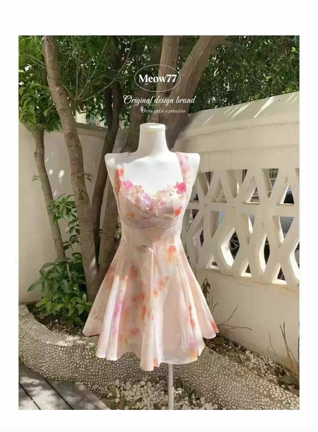 Chilli Girl Collection - Vente Robe – femme - Robe mini à fleurs ajustée5