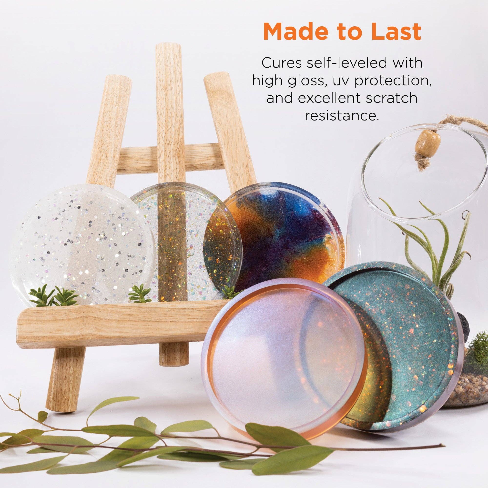 Rolio Pigments - Wholesale DIY Craft Kit - 2-Gallon Epoxy Resin & 24-Color Mica Powder Bundle3