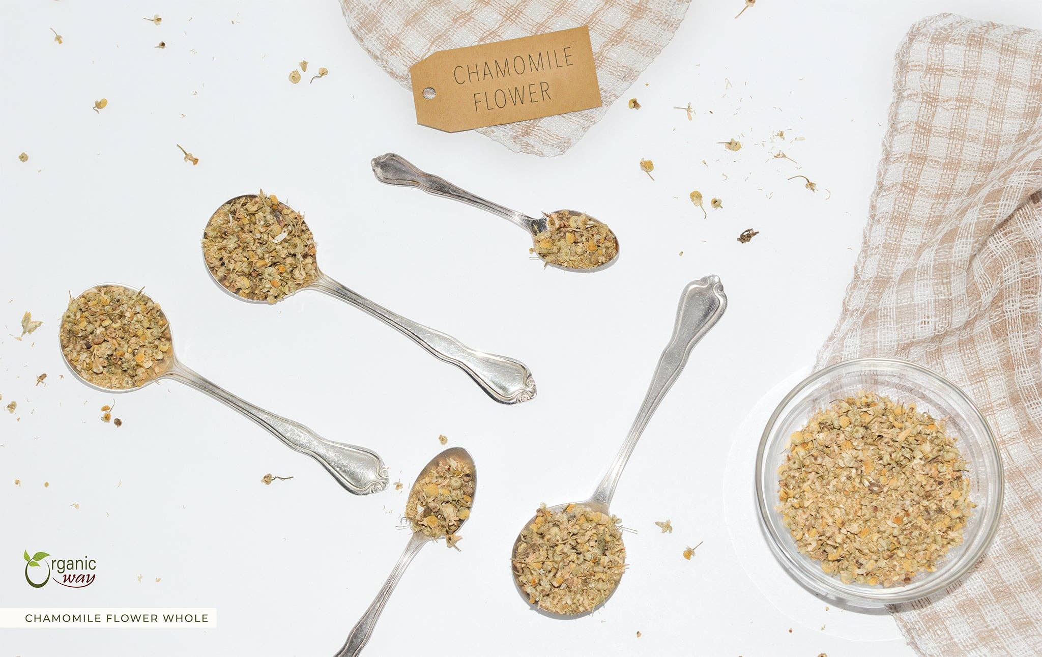 Organic Way LLC – Großhandel Loser Tee – Ganzblüten der Kamille (Matricaria chamomilla) – Kräutertee | Europäische Wildsammlung | Koscher & USDA-zertifiziert | Vegan, Ohne Gentechnik & Glutenfrei | 100 % Rohware aus Albanien5