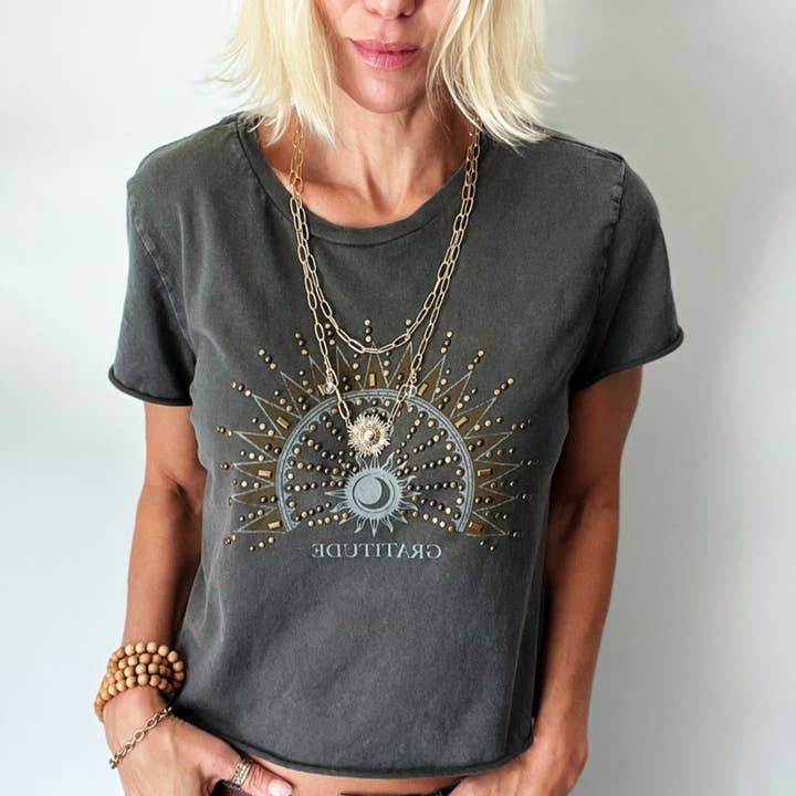 Katia Designs – wholesale Hänge-/berlockhalsband – "Perfekt ofullkomlig" Starburst lång kedjehalsband