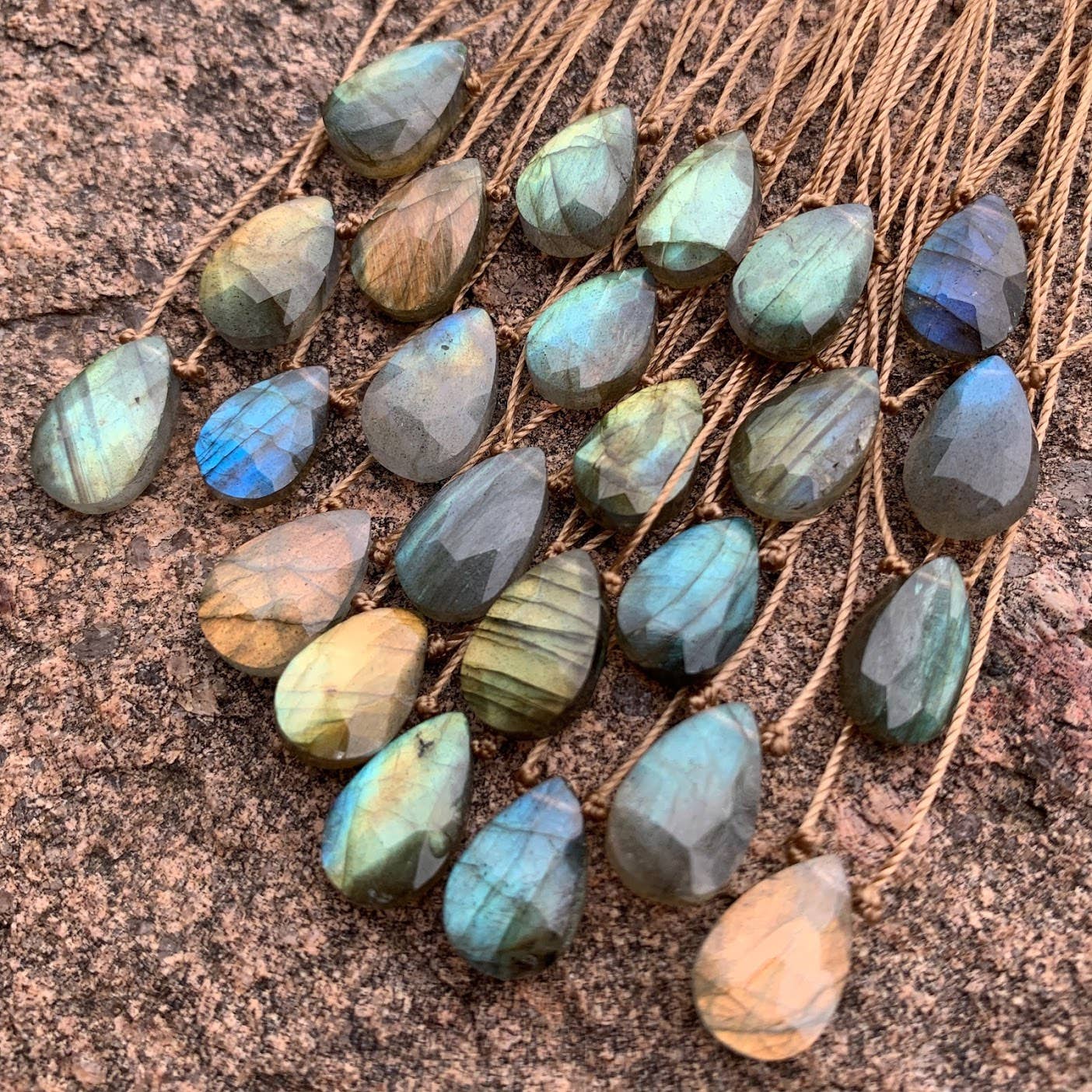 Merelani Designs - Wholesale Pendant/Charm Necklace - Labradorite Faceted Teardrop Necklace3