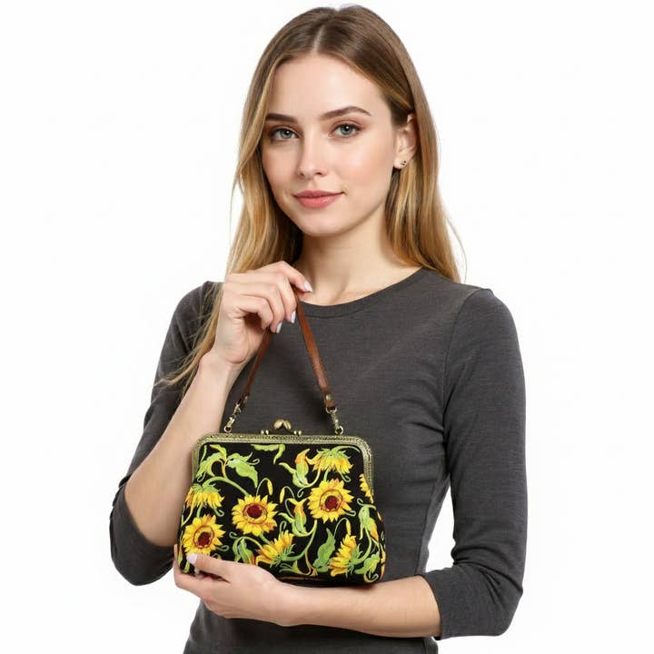 COMECO INC - Venta al por mayor Bolso de mano - Mujer - Bolso Sunflower Kisslock2