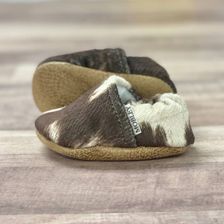Trendy Baby Mocc Shop - Wholesale Moccasins - Kids - Faux Cow Hide Moccasins1