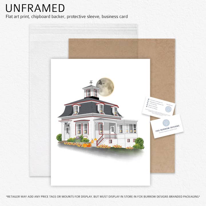 Fox Burrow Designs - Wholesale Art Print - Fiction Inspired Art Print - Max's House4