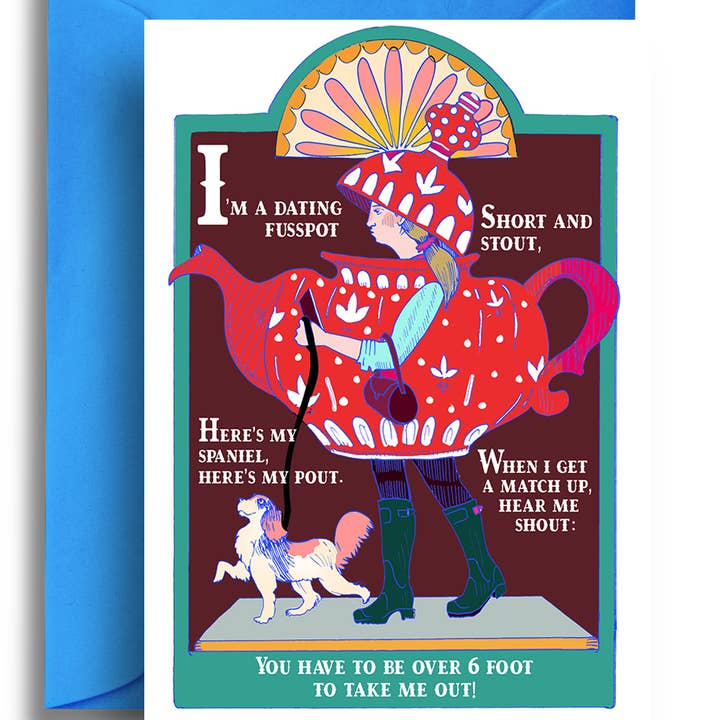 Jeg er en kræsen dater - Sjov børneremse for engroshandel hos Quite Good Cards