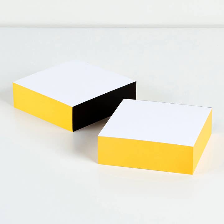 Wms&Co. – wholesale Notepad – Classic Edged Pads: Matte Yellow, 3 sizes0