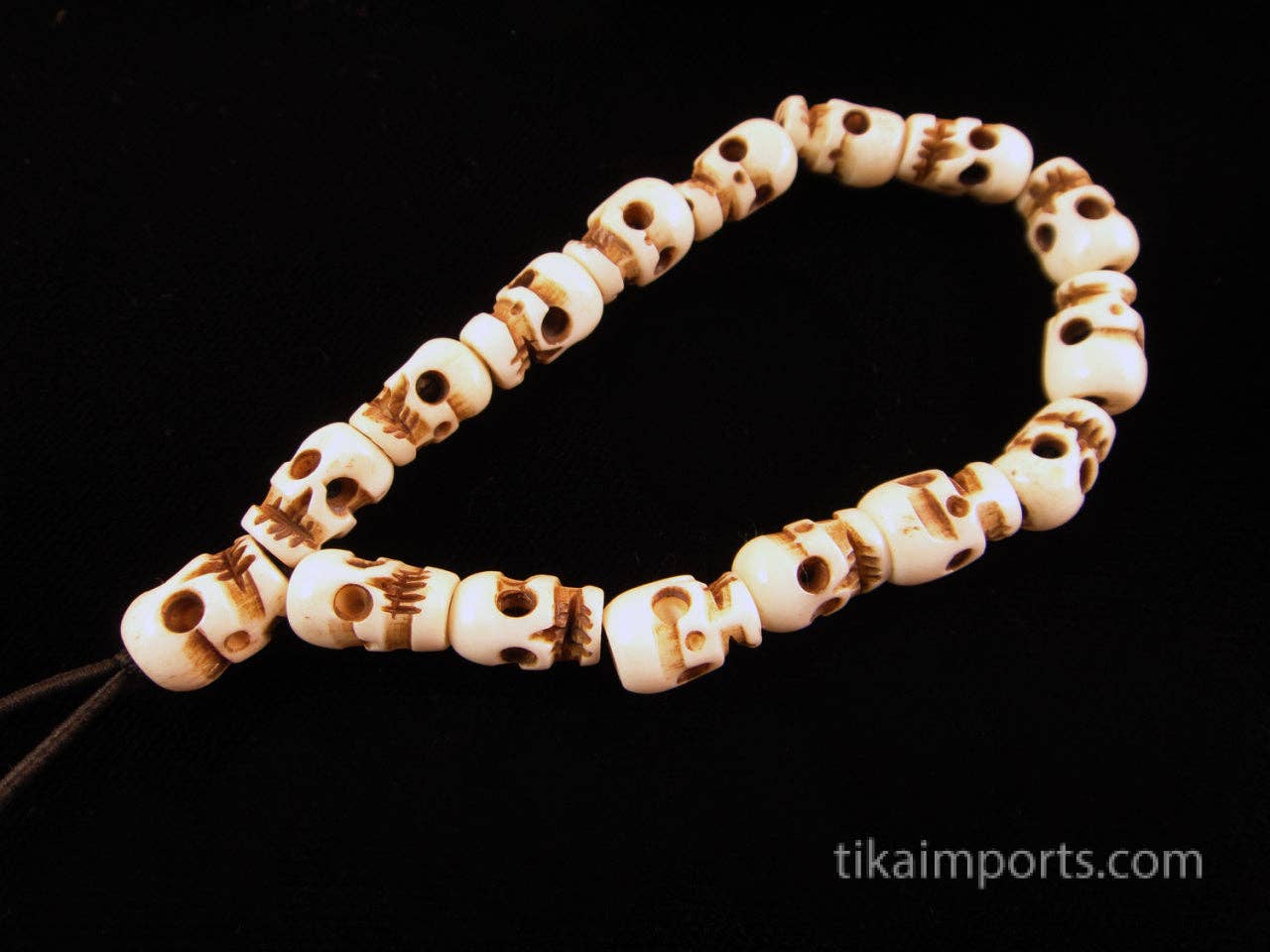 Tika – Engroshandel Perlearmbånd – Bone Skull Mala armbånd - Ingen kvast2