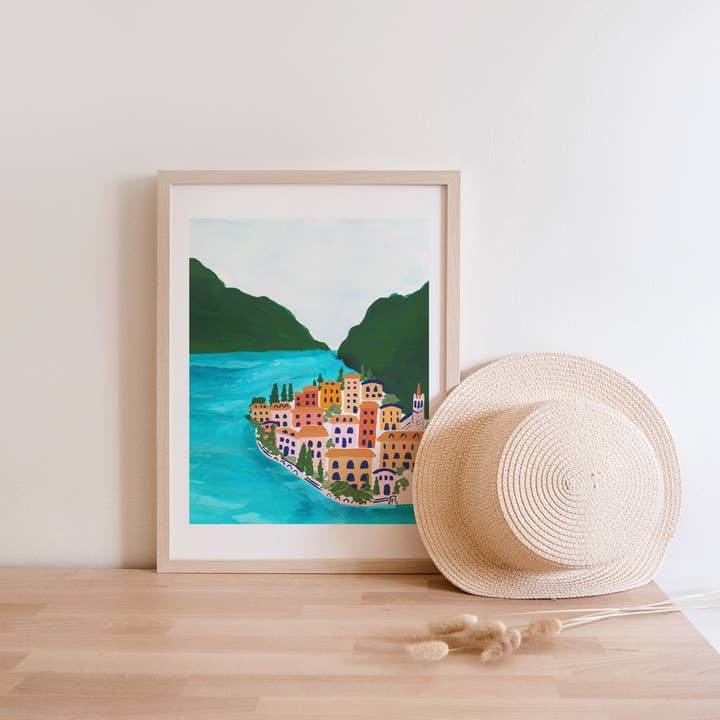 Emerald and Ivy Studios LLC – wholesale Art print – Lake Como Italy Art Print