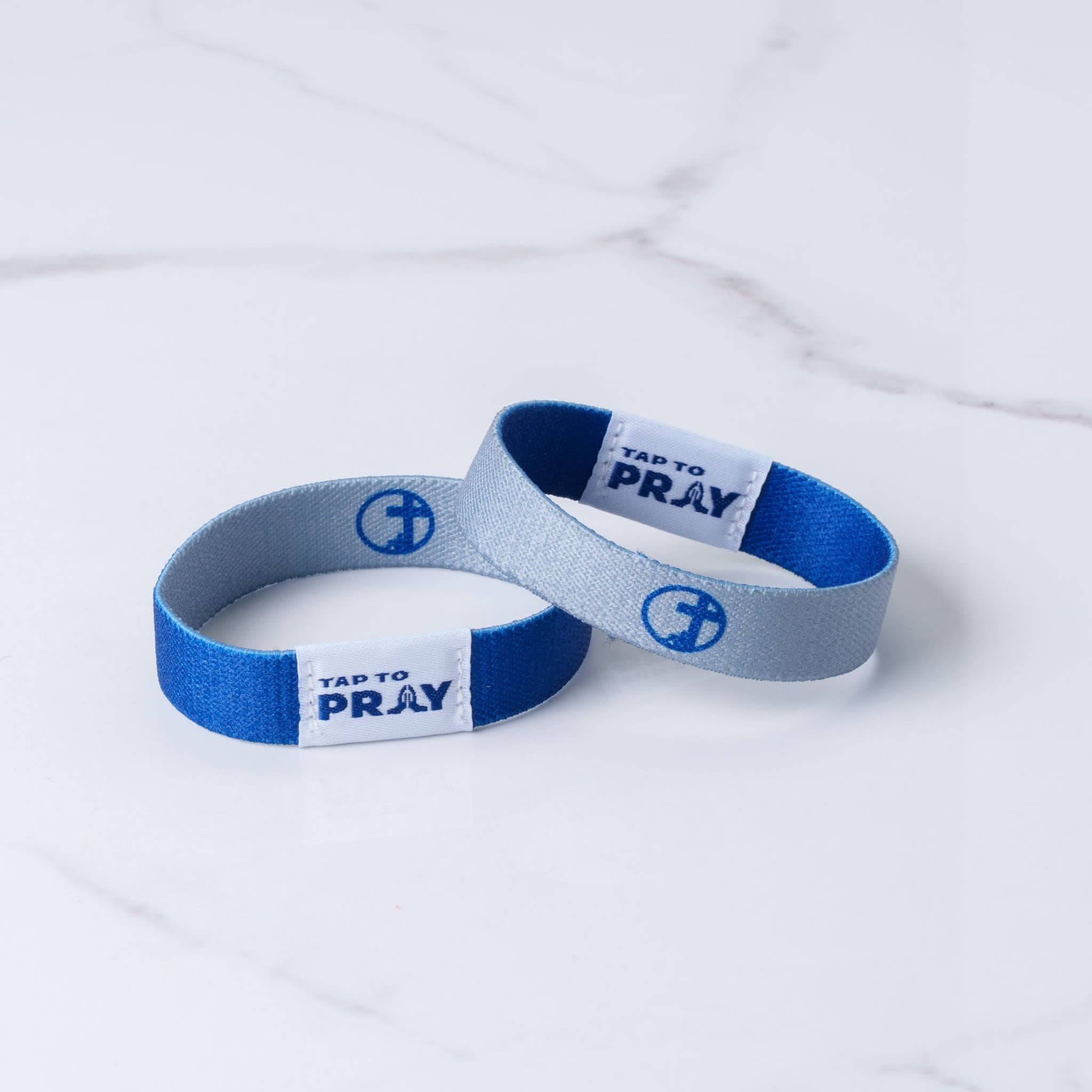 Versible - Wholesale Wristband - Tap To Pray™ Wristbands - Navy & Grey