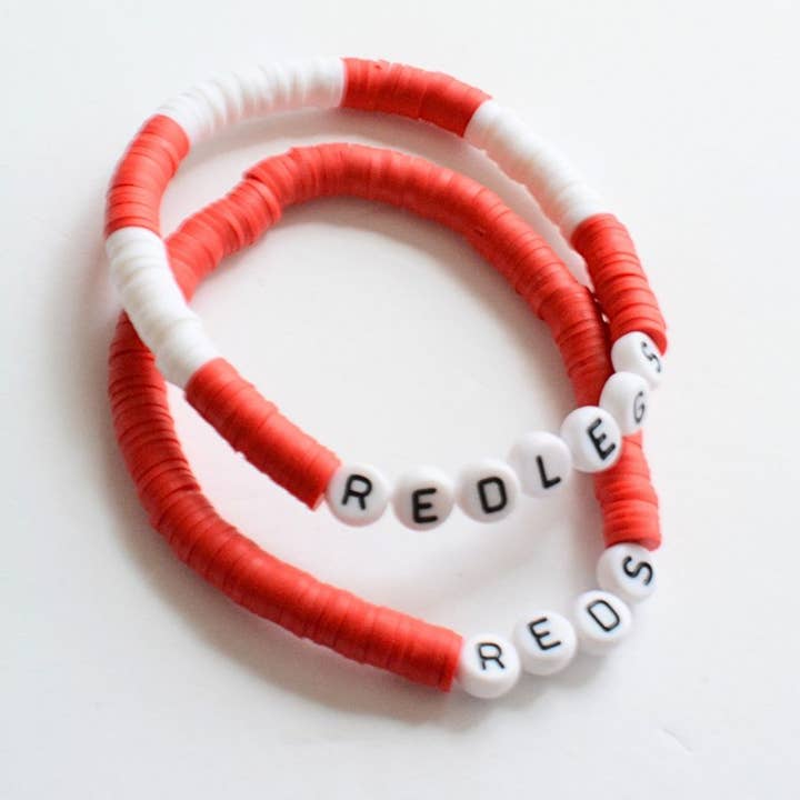 Two and Crew - Wholesale Beaded Bracelet - CUSTOM jewelry Sports TEAM letter personalized bracelet