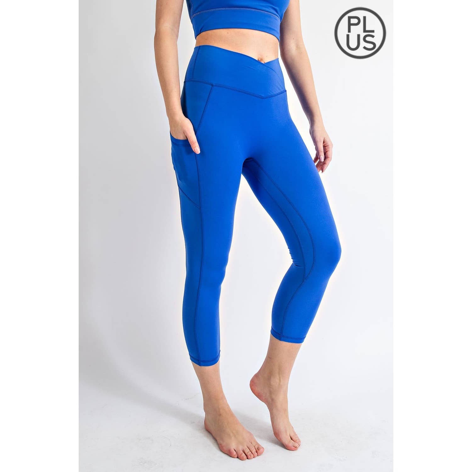 Rae Mode - Wholesale Athletic/Lounge Leggings - Women's - PLUS SIZE V WAIST CAPRI LENGTH LEGGINGS34