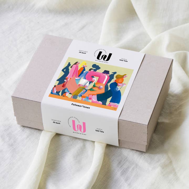 Wonderpieces - Wholesale Puzzle - Adult - »Follower*innen« Puzzle | Illustration Jill Senft1