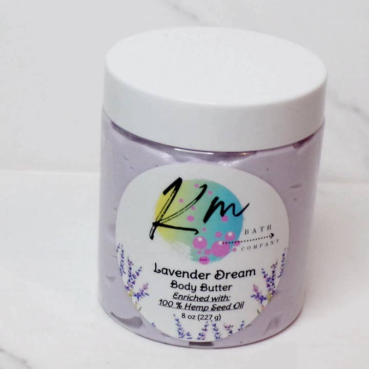 Lavender Dream Body Butter for wholesale by KM Bath Company LLC