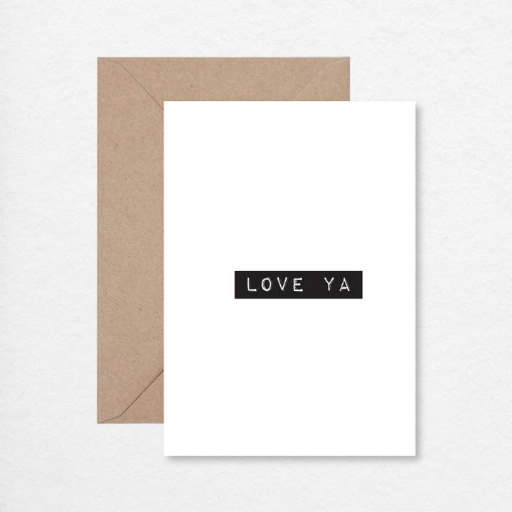Cartão de felicitações Love Ya Label A6 por atacado de EK DESIGN