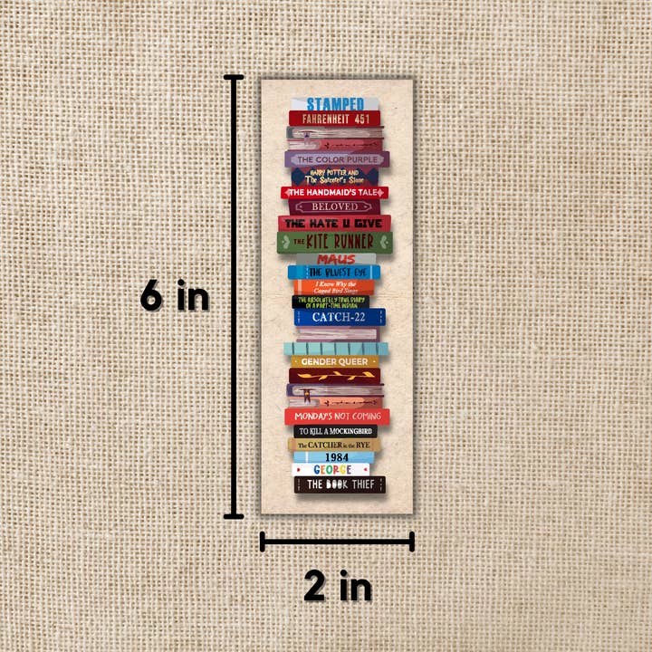 Kingdom of Threads - Wholesale Bookmark - Banned Book Stack Bookmark1