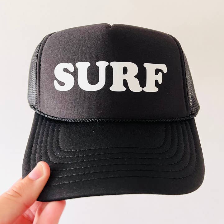 Handmade Eco-Friendly SURF Trucker Hat - Unisex for wholesale by Rad Hat Society