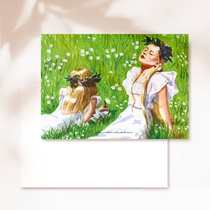 Postal Midsommar for wholesale by Carillustration