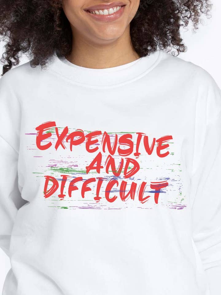 M7471-SW EXPENSIVE N DIFFICULT graphic sweatshirt for wholesale by HARANG