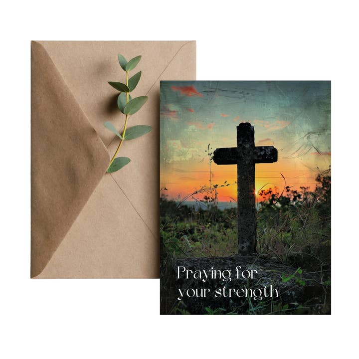 Supportive Prayers Sympathy Greeting Card for wholesale by You Go Girl