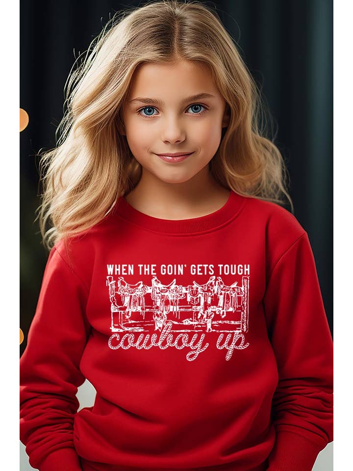 Cowboys Saddle Western Graphic Fleece-tröjor för barn för wholesale av COLORBEAR