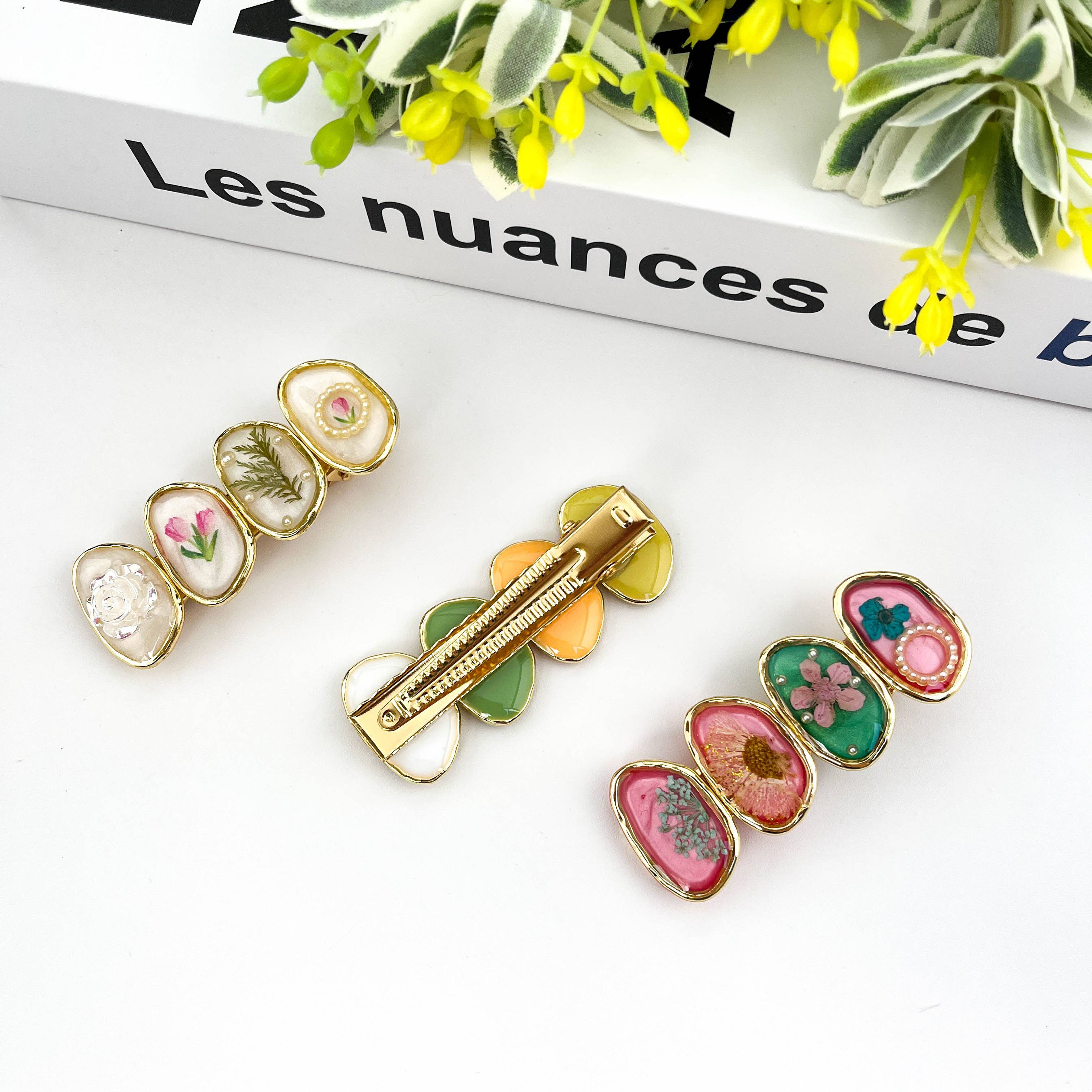 TheDivaSoap - Wholesale Hair Clip - Women's - Retro Flower Duckbill Clip, High Quality Hair Clip2