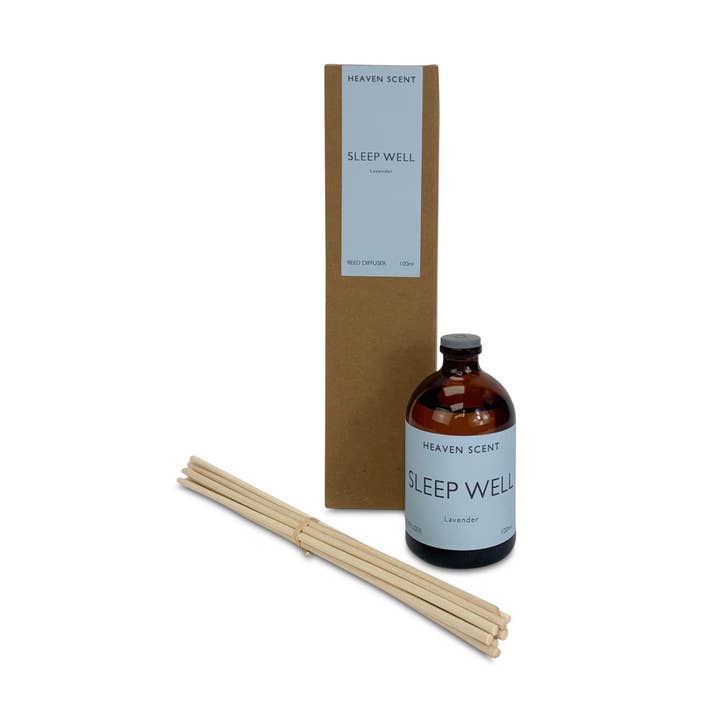 Heaven Scent Incense Ltd – wholesale Reed diffuser – 100ml Amber Reed Diffuser - Wellbeing Range - UK ONLY6