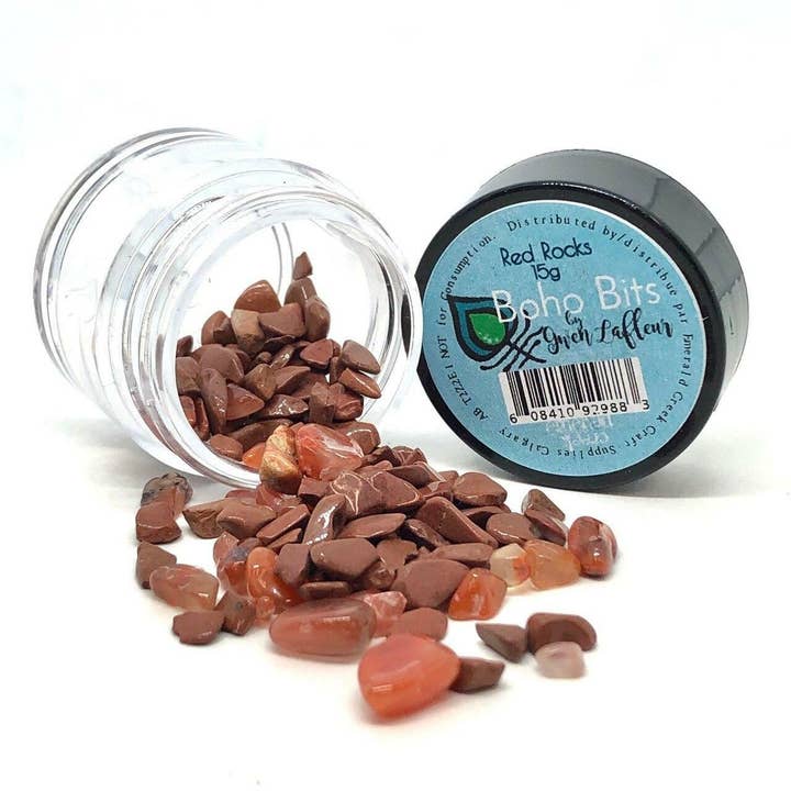 Boho Bits - Röda stenar för wholesale av Emerald Creek Craft Supplies
