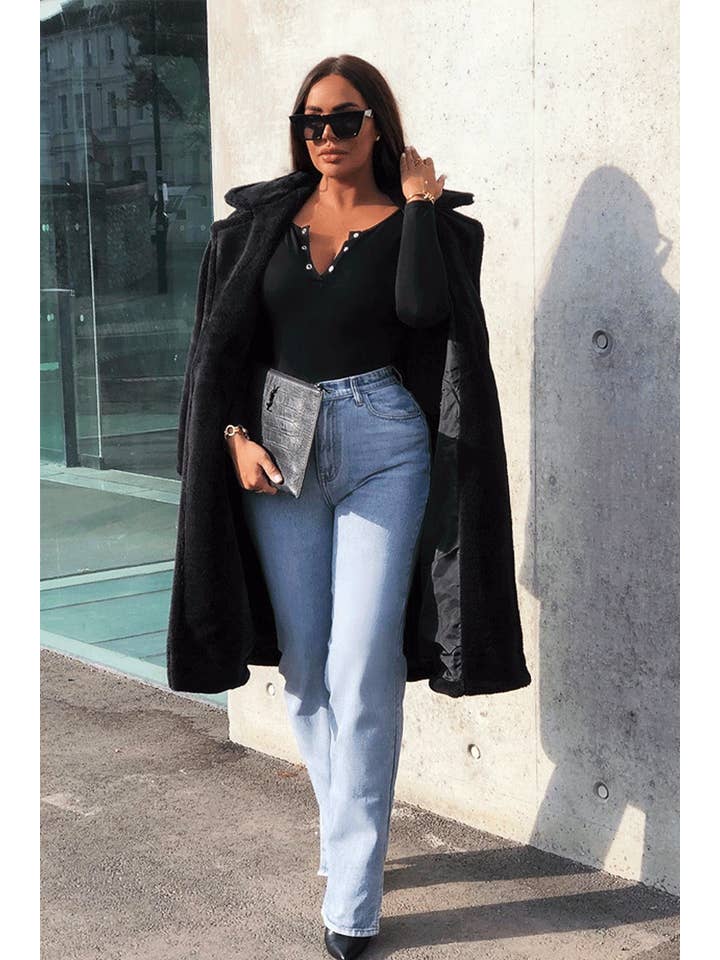 Blue Denim Extra Long Straight Leg Jeans - Blaise for wholesale on Faire