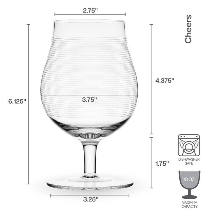 Mikasa - Wholesale Beer Glass/Mug - Mikasa Cheers 18OZ Belgian Beer Glass, S4 NEW