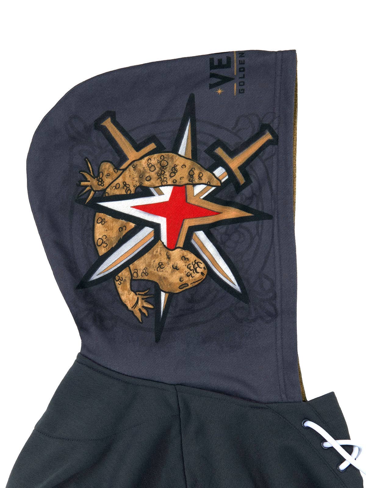 FE - Wholesale Hoodie - Men's - Vegas Golden Knights Lace-Up Hoodie4