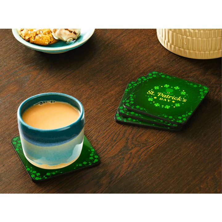 St. Patrick's Day Coaster: Clovers for wholesale by Ron Knight Entertainment, LLC