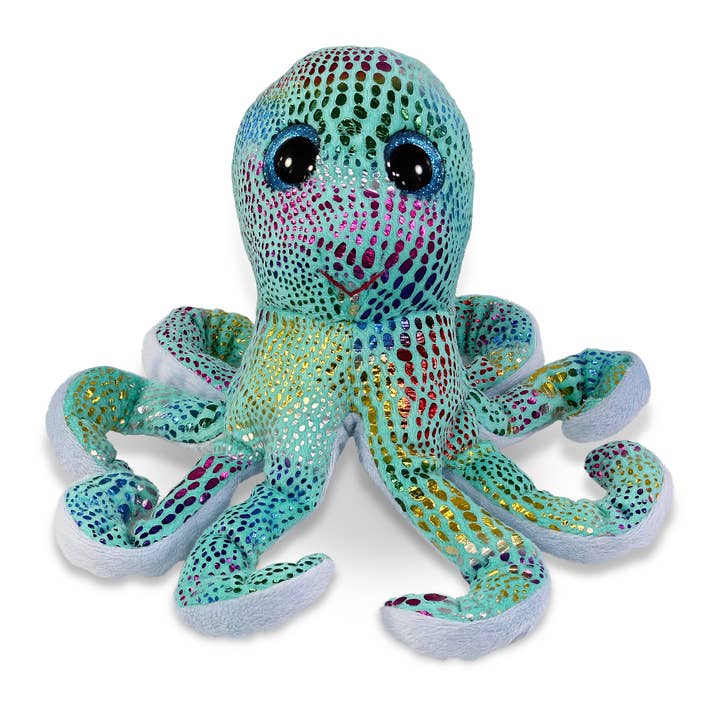 Cota Global - Wholesale Stuffed/Plush Toy - Kids & Baby - Big Eye Plush - Iridescent Rainbow Octopus