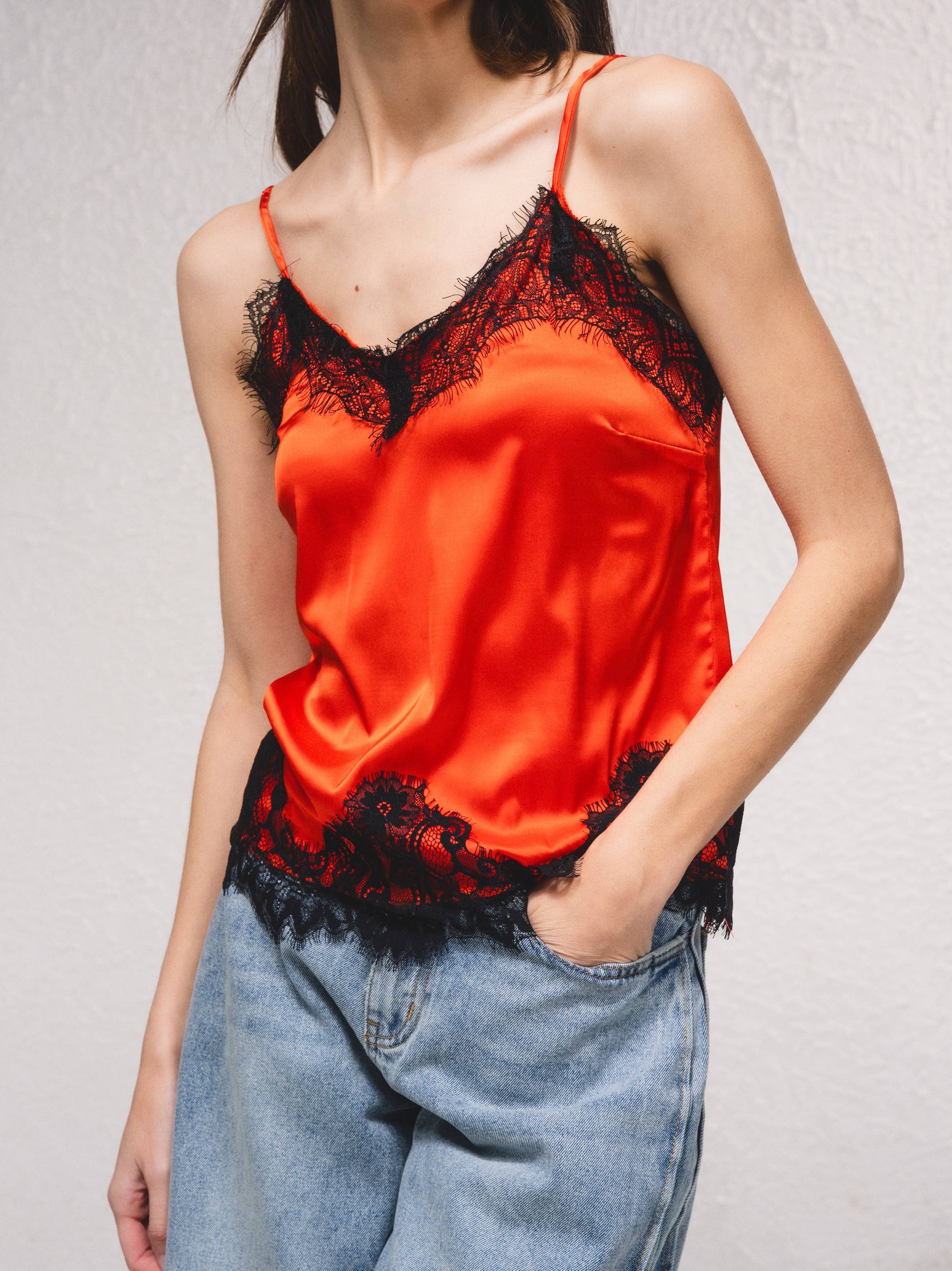 SMF - Wholesale Tank Top - Women's - 259631 - Top with lace applications15
