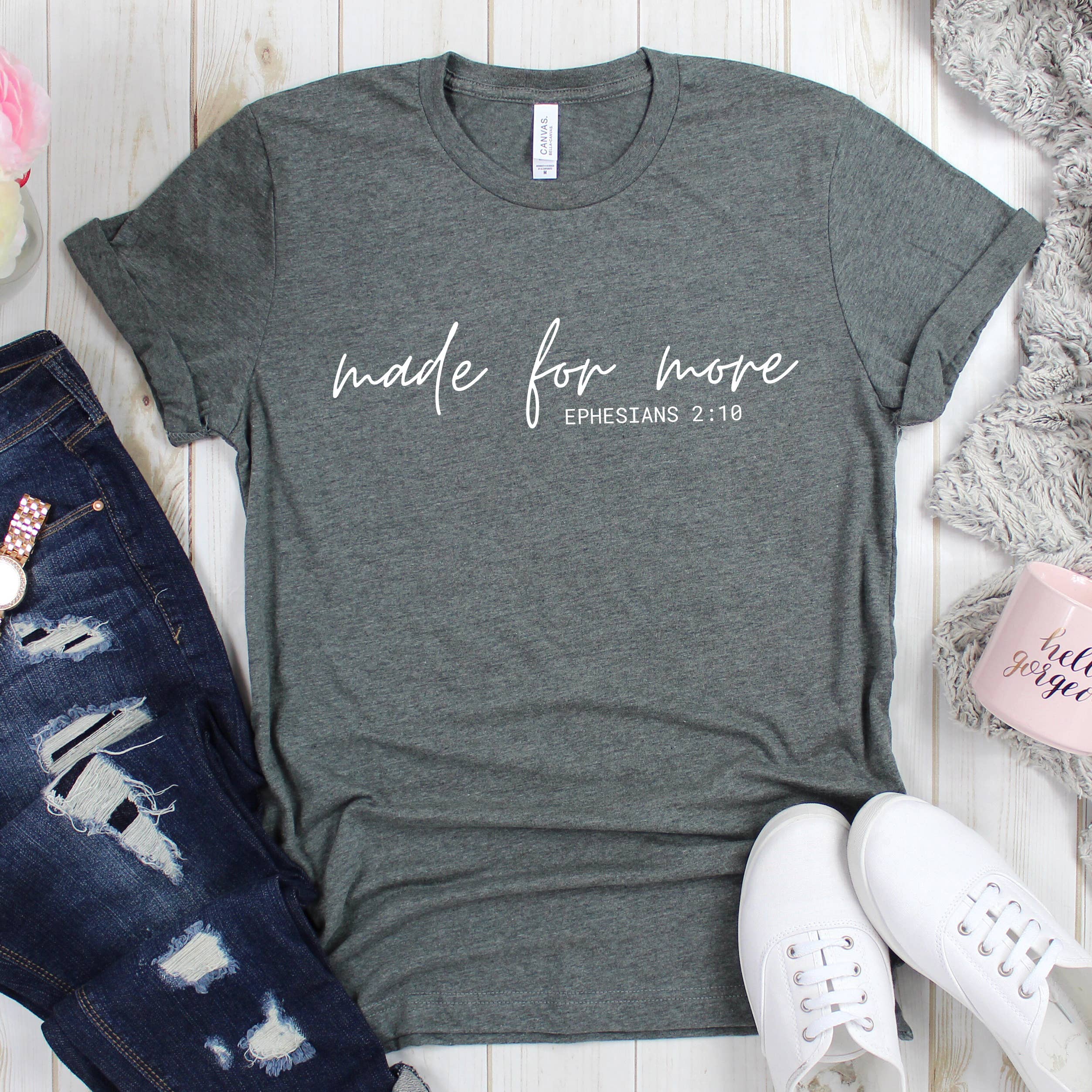 Down Home Tees - Wholesale Screen Printed T-Shirt - Women's - Made For More Inspirational Graphic T-Shirt Christian Jesus3