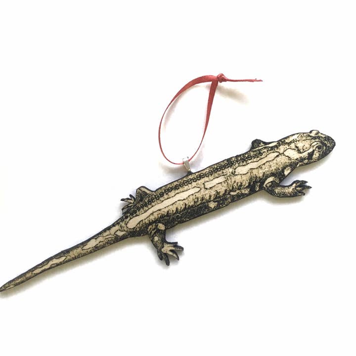 Décoration Salamandre - Bois découpé au laser - Animal exotique pour la vente par Toad Hill Farm