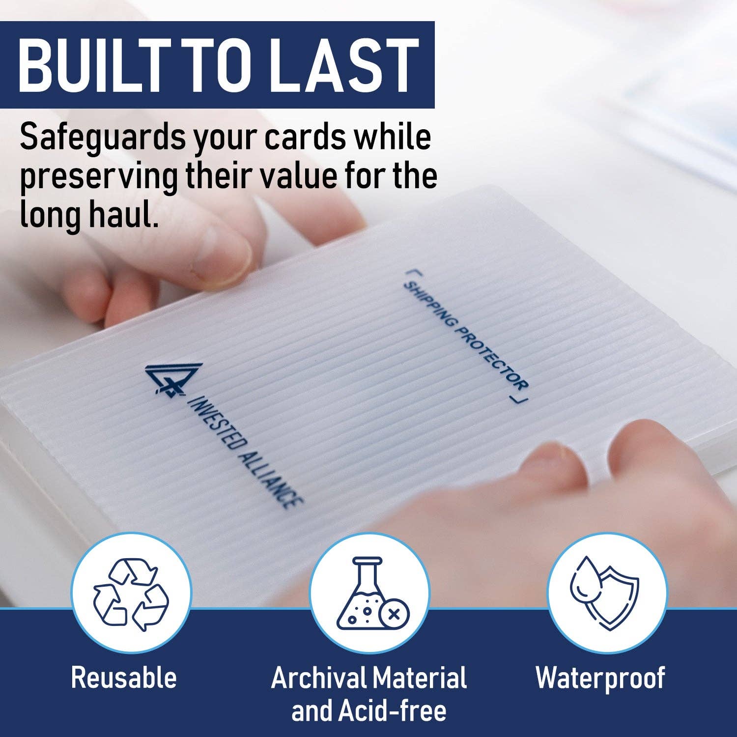 Invested Alliance LLC - Wholesale Card Game - Trading Card Shipping Protector 3.5x4.5 - 100 Pack7