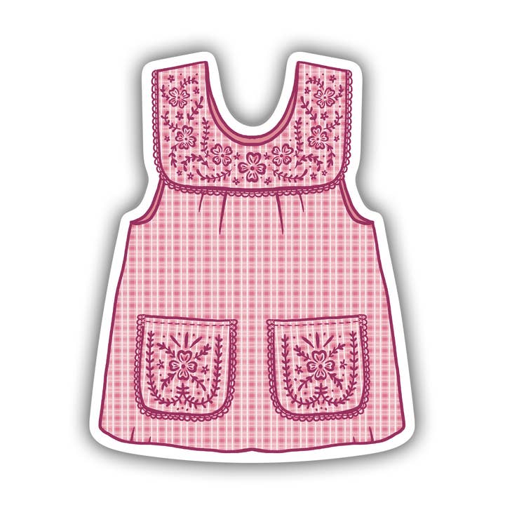 Abuelas Pink Mandil Vinyl Sticker for wholesale by Erica Alfaro Designs