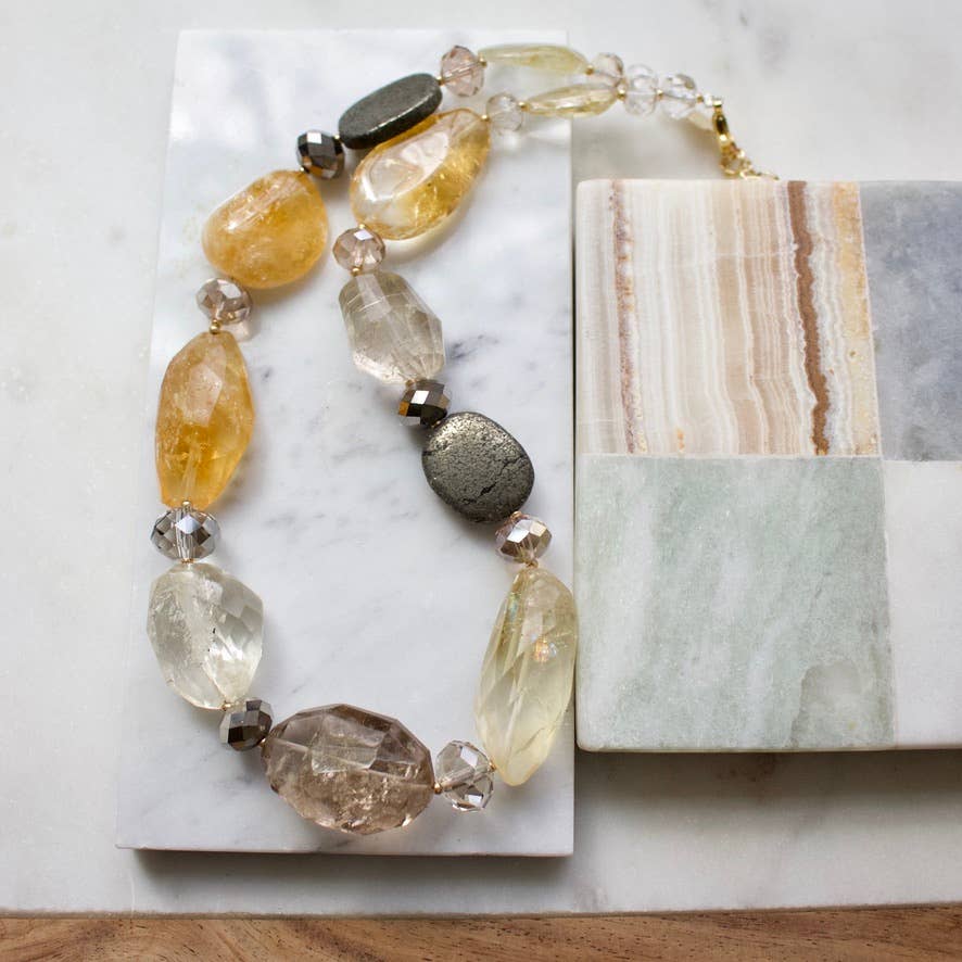 a.v. max - Wholesale Kralen/parelketting - Gefacetteerde Echte Klomp Ketting|9 kleuren16