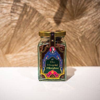 Hamburger Goldmandeln - Wholesale Nuts - Organic Mumbai Almond in glass 120G3