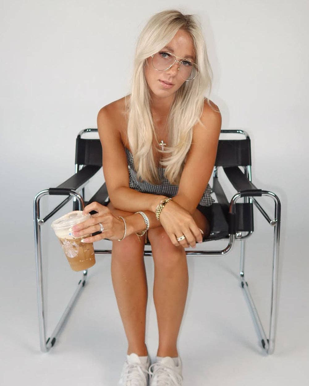 Gold Spencer Blue Light Glasses for wholesale on Faire7