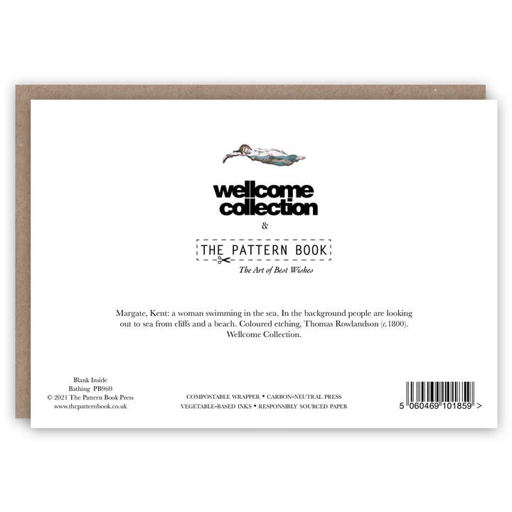 The Pattern Book - Wholesale Everyday Greeting Card - Bathing greeting card