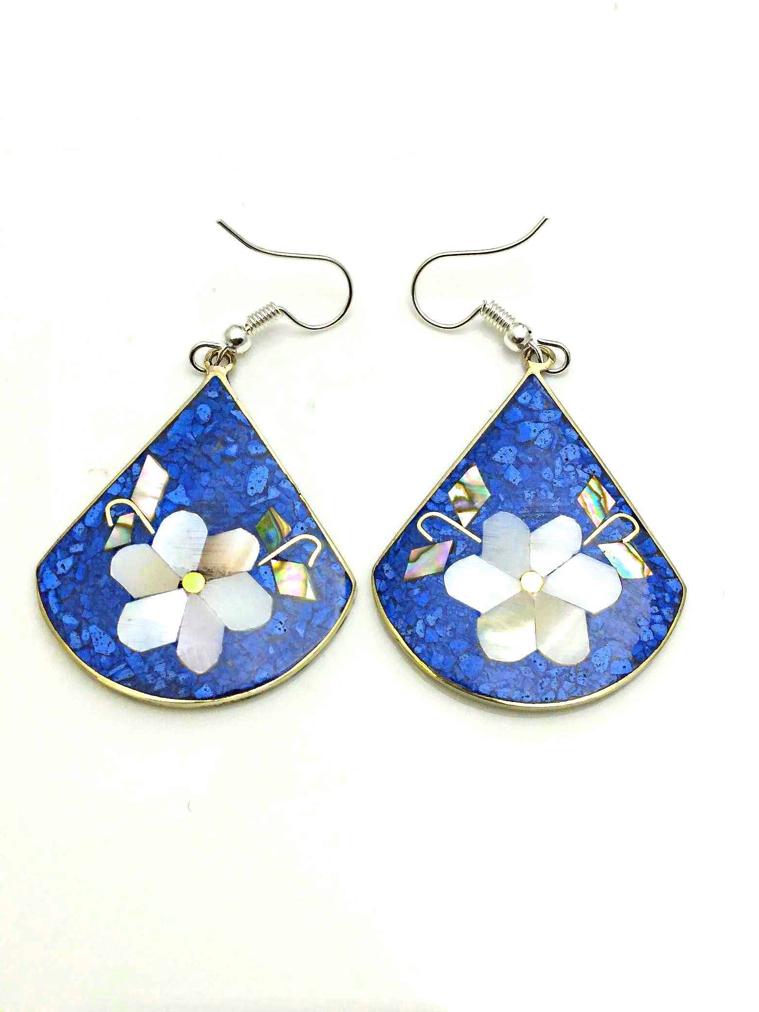 Costello International - Vente Boucles d'oreilles pendantes - La plus grande variété de boucles d'oreilles artisanales incrustées de mosaïque mexicaine24