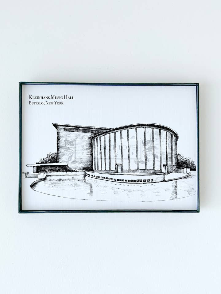 Kleinhans Music Hall Illustration Print - Buffalo, NY for wholesale by Rust Belt Love Paperie