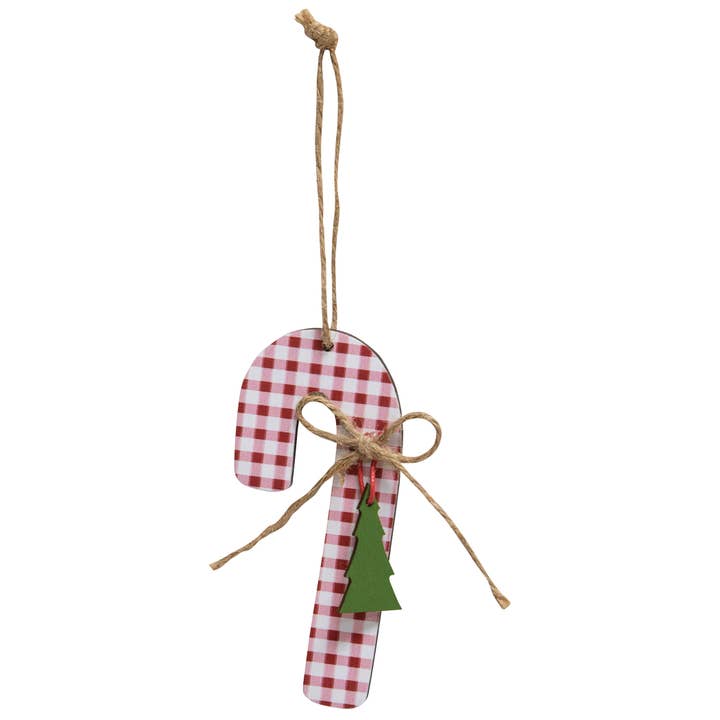 The Hearthside Collection - Wholesale Ornament Set - Country Plaid Christmas Ornament, 3 Assorted