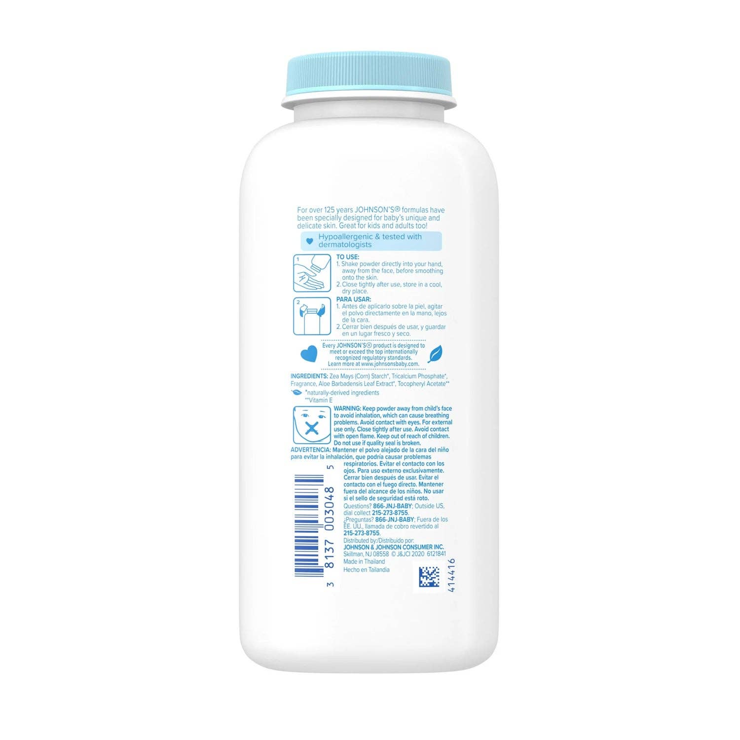 KT Supply – wholesale Babypulver - Baby – Johnson's Babypuder med Aloe Vitamin E, 9 oz1