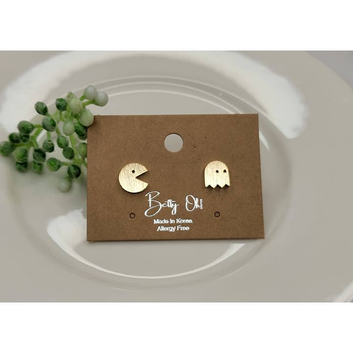 BETTYOH INC - Wholesale Stud/Post Earrings - Pac-Man Post Earring
