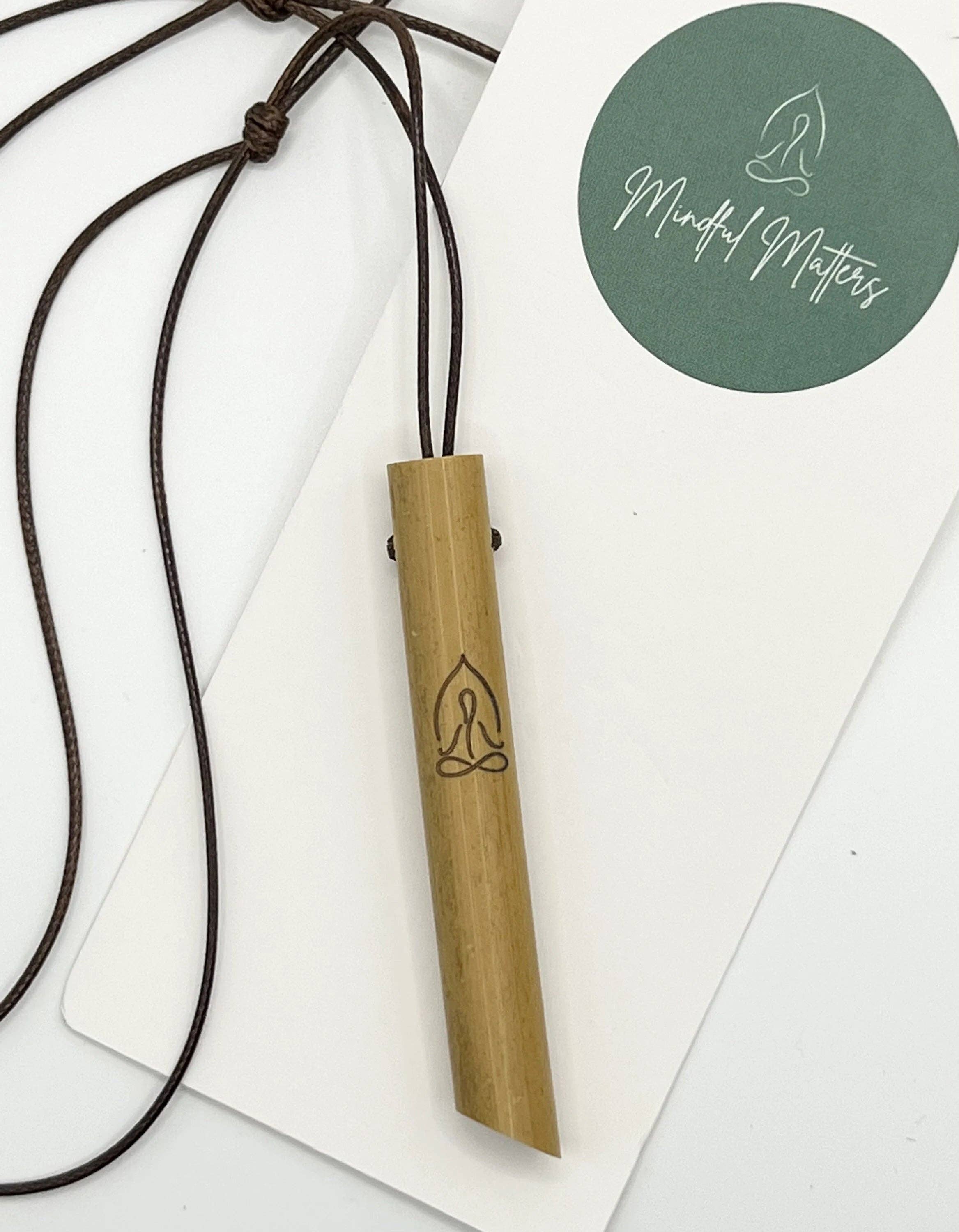 Mindful Matters - Wholesale Meditation Supplies - Bamboo Mindful Breathing Necklace3