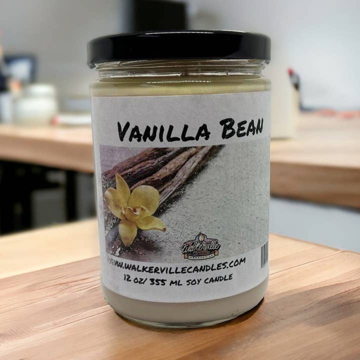 Vela de Coco y Soja Ecológica de 12 oz con Aroma a Vainilla. para venta al por mayor de Walkerville Candles