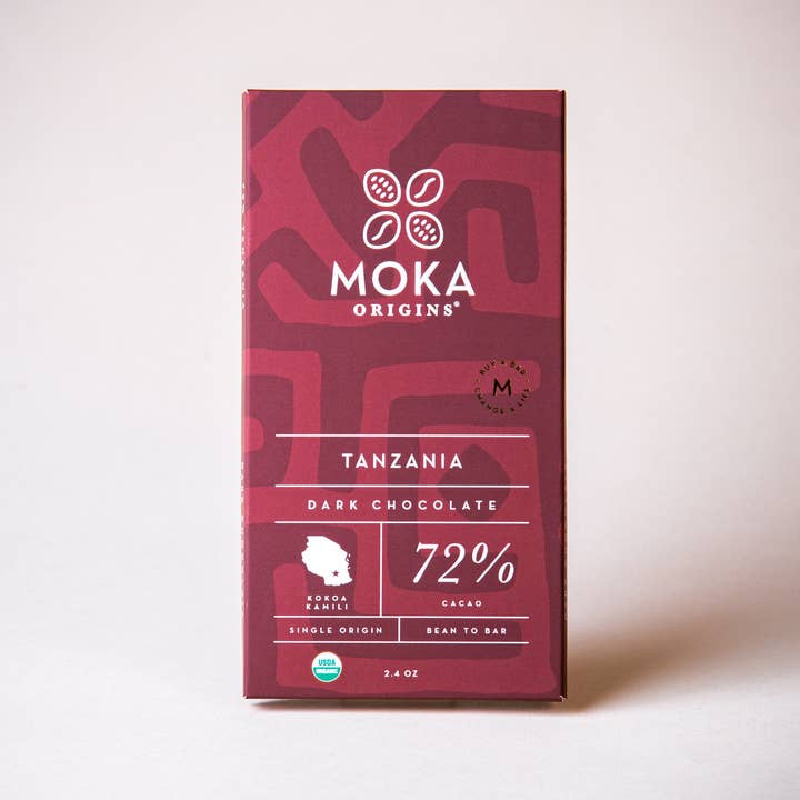 Moka Origins - Wholesale Chocolate Bar - Tanzania 72% Dark Chocolate