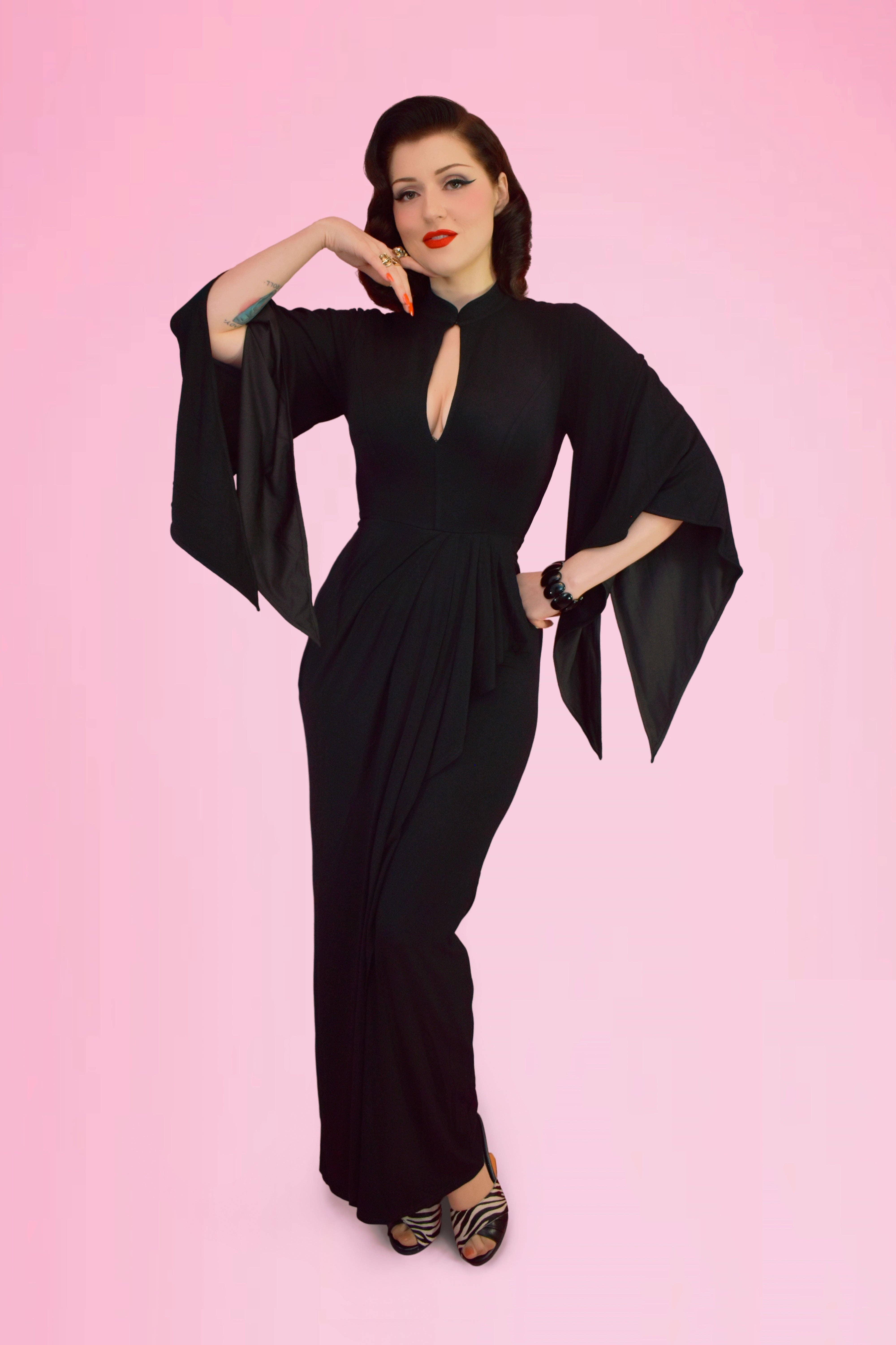 Elle Rebel - Wholesale Dress - Women's - Cascade Dream Pake Muu Dress in Black7